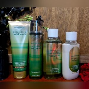 Bath & Body Works Coconut Lime Verbena 4-Pc Bodycare Set